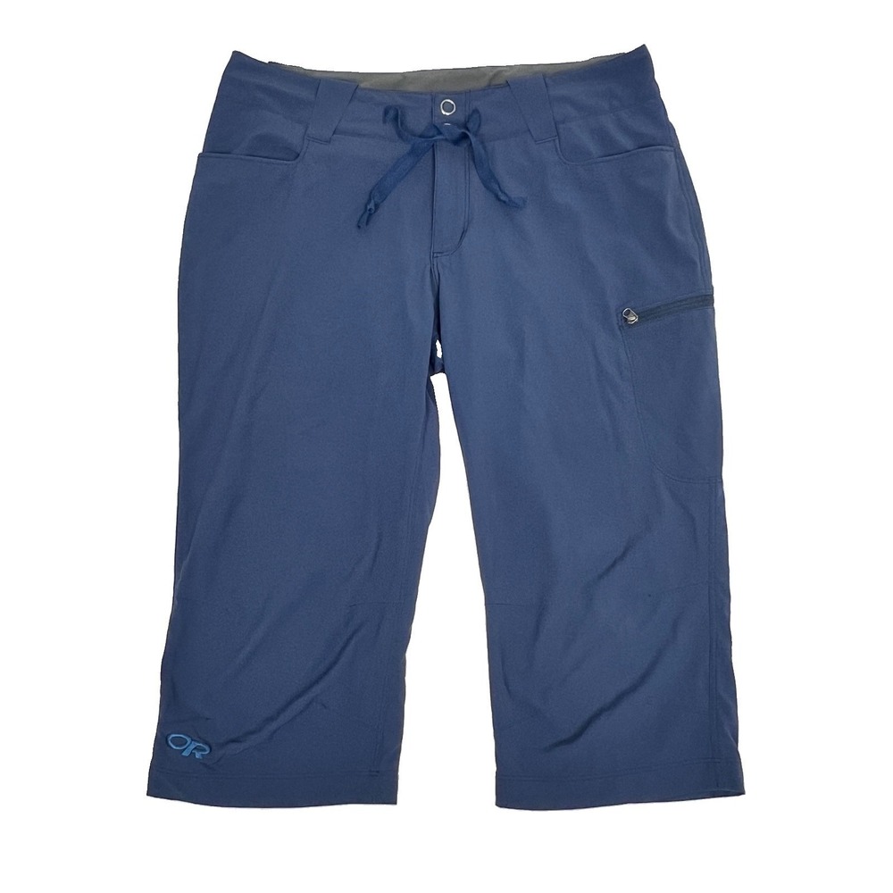 Outdoor Research Ferrosi Capri Pants Women's 8 Blue Hiking Tech Gorpcore